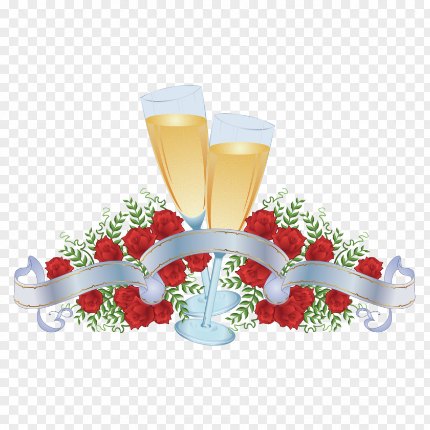 Champagne Rose Red Wine Rosxe9 Euclidean Vector PNG