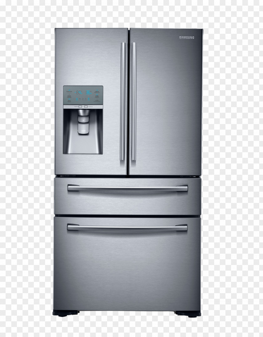 Fridge Refrigerator Stainless Steel Samsung Home Appliance Countertop PNG