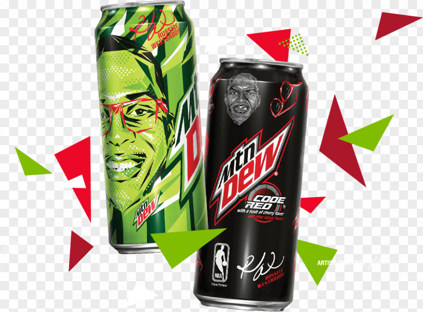 Mountain Dew Energy Drink Fizzy Drinks Beverage Can Aluminum PNG