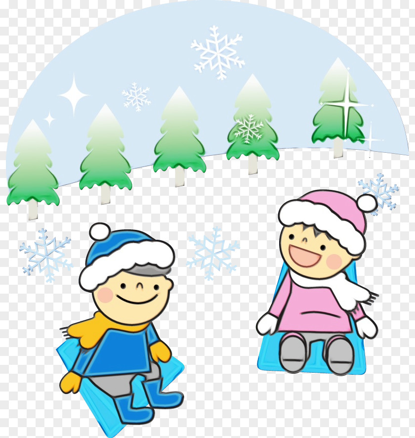Playing In The Snow Fictional Character Cartoon Clip Art PNG