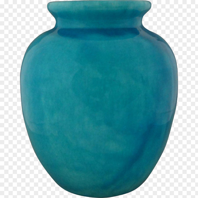 Vase Turquoise Teal Cobalt Blue Urn PNG