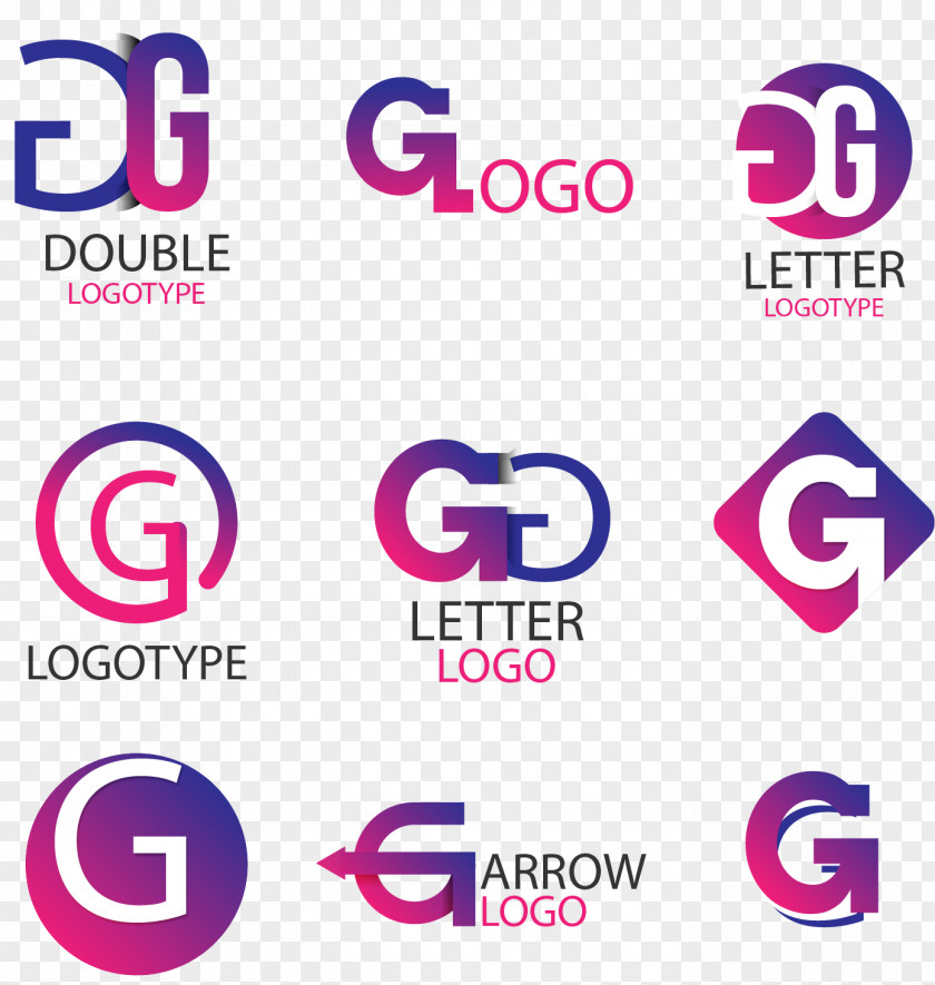 Vector Hand Painted G Letter Icon Logo PNG