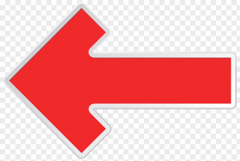 Arrow Red Left Transparent Clip Art Image Line Area Angle Brand PNG