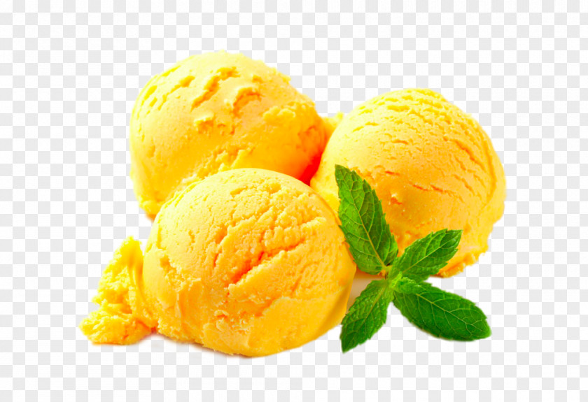 Assortment Of Delicious Mango Strawberry Ice Cream Sorbet Gelato PNG