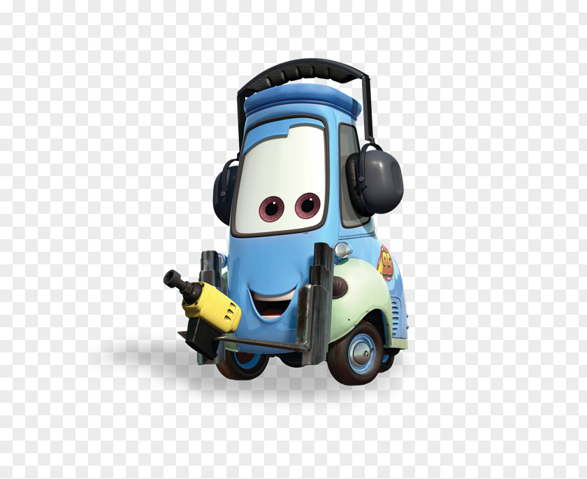 Coche Lightning McQueen Guido Mater Cars Pixar PNG