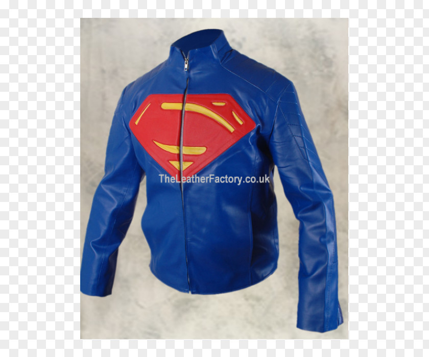 Jacket Leather Blue Clark Kent PNG