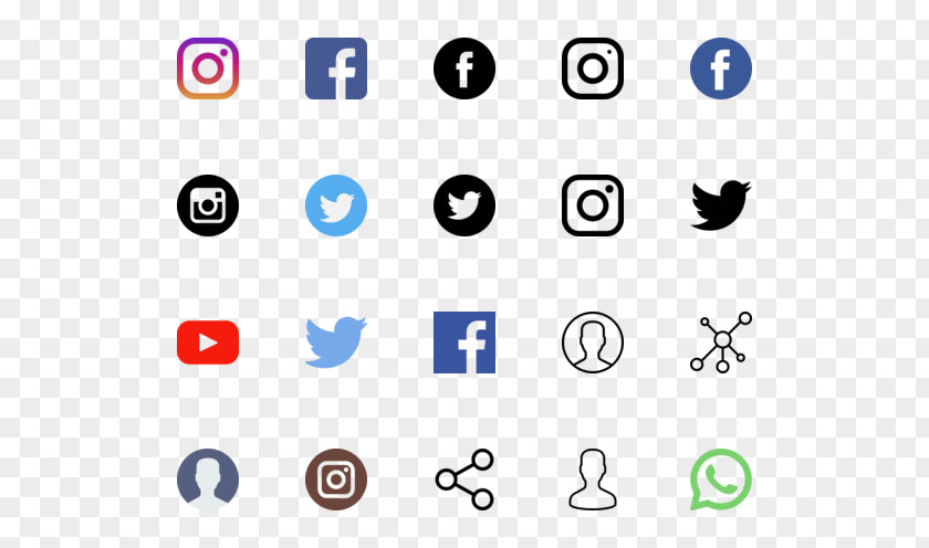 Social Media Icon Vector Logo Business Technology PNG