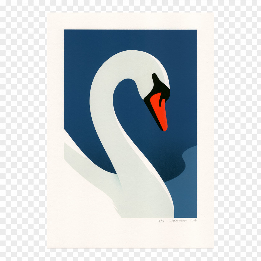 Swan Watercolor Artist Stencil Graffiti PNG