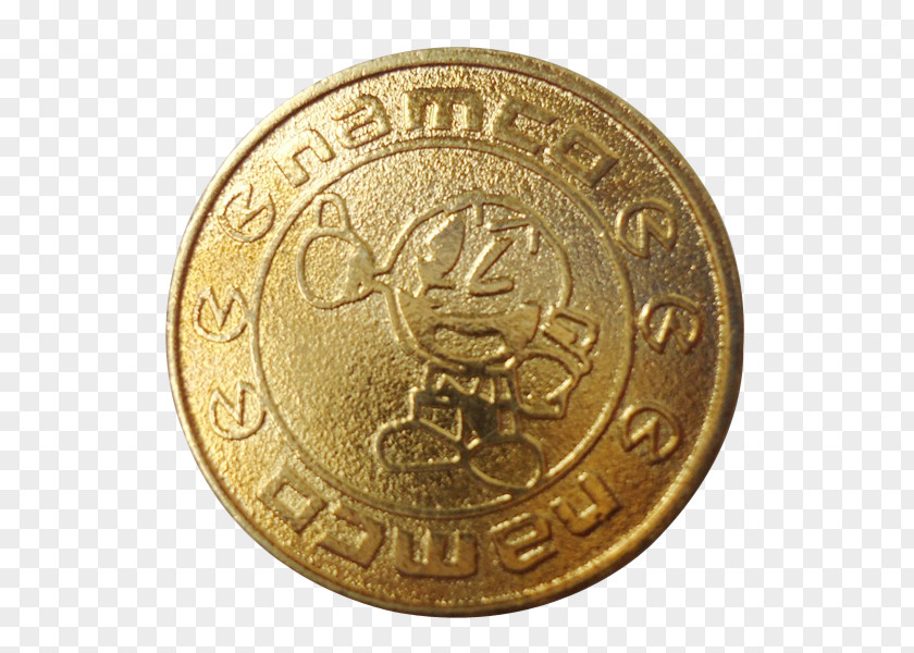 Token Coin Gold Arcade Game PNG
