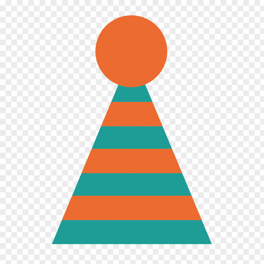 Vector Triangle Christmas Hat Clip Art PNG