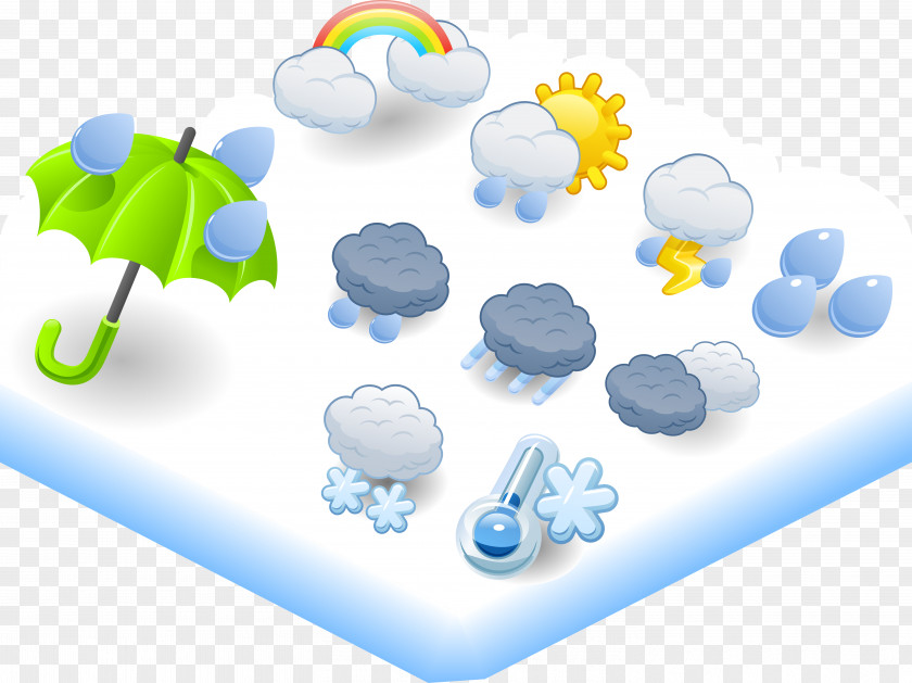 Weather Patterns Cartoon Icon PNG