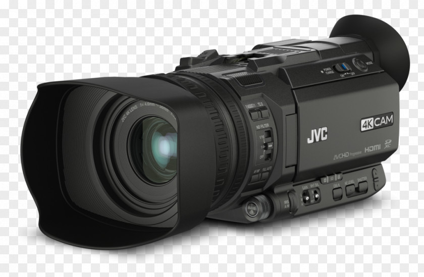 Camera JVC GY-HM170 Camcorder 4K Resolution Photography PNG