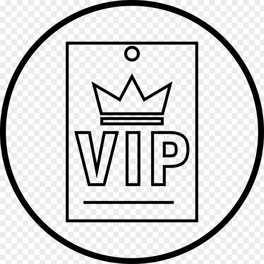 Vip Member Line Art Drawing Clip PNG