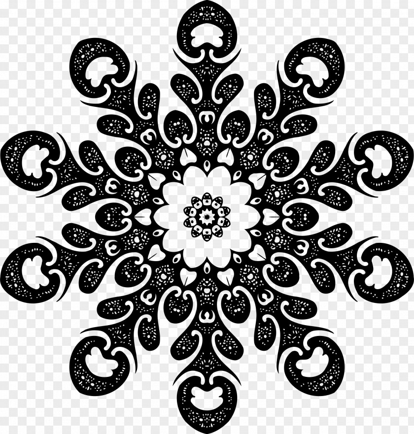 Ornament Visual Arts Black And White PNG