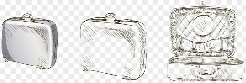 Painting Suitcase Vector Travel Vecteur PNG