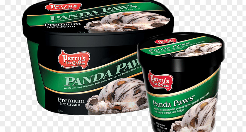 Panda Paw Ice Cream Chocolate Chip Cookie Milk Flavor PNG