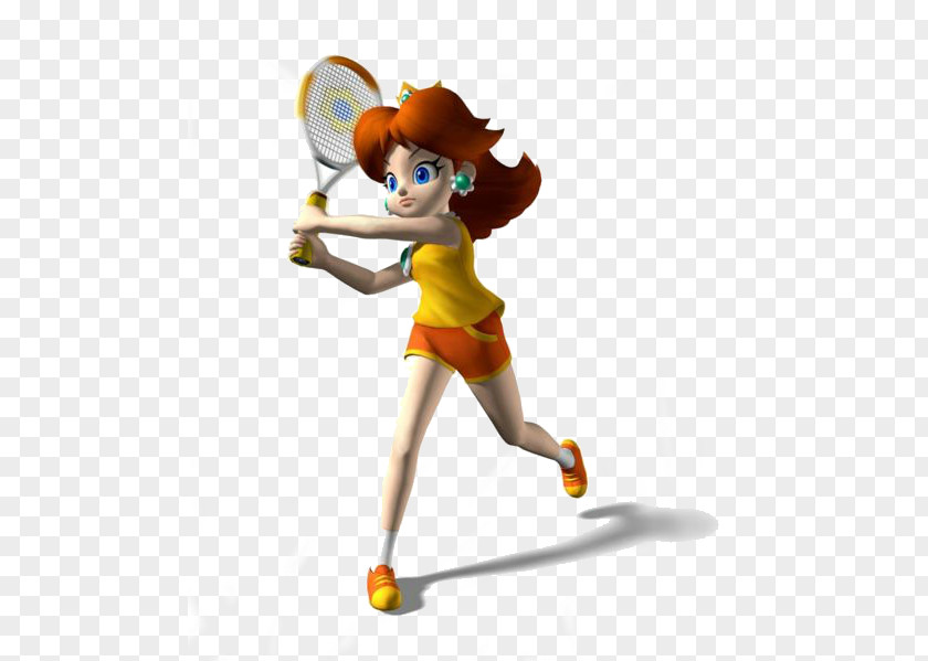 Princess Daisy Mario Power Tennis Open Peach PNG