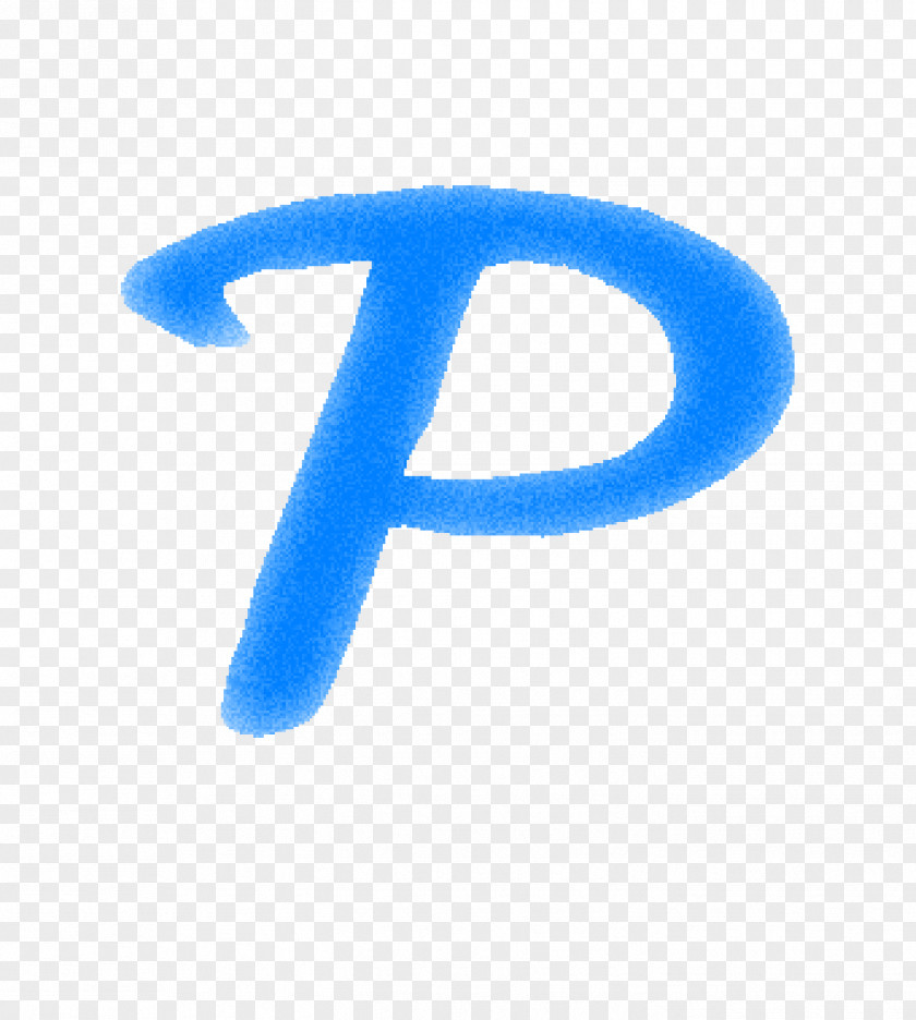 The Blue Letter P PNG