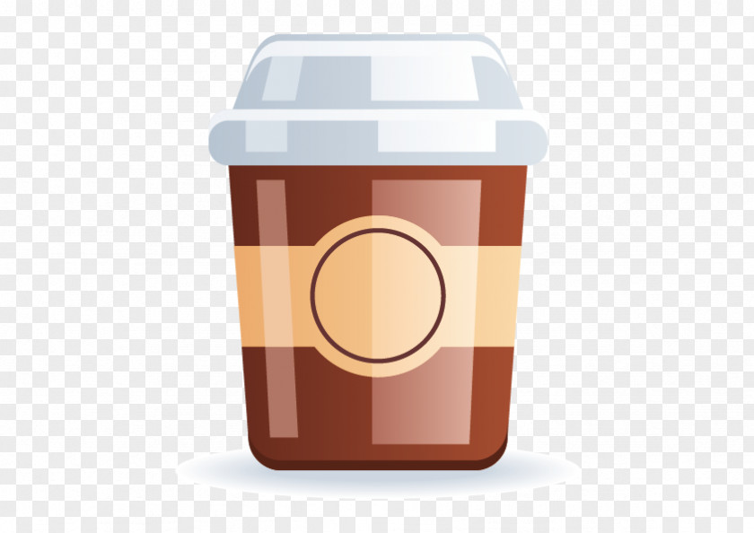 Vector Coffee Cup Doughnut Squid Food Icon PNG