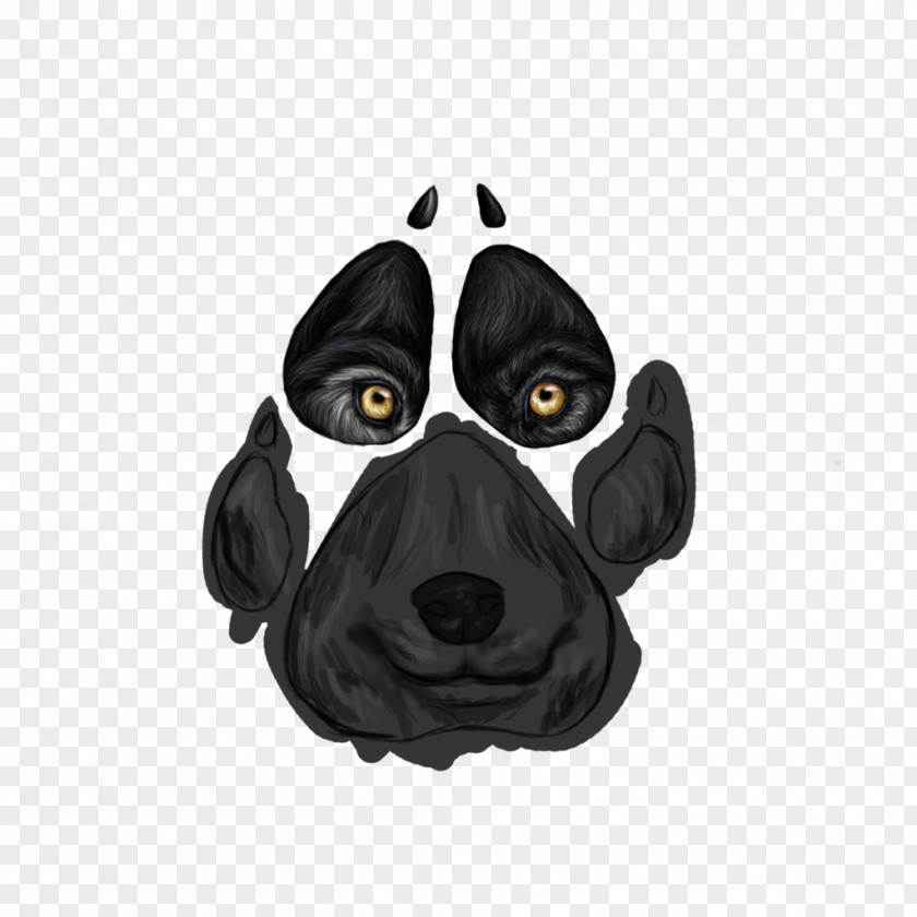 Dog Snout Black M PNG