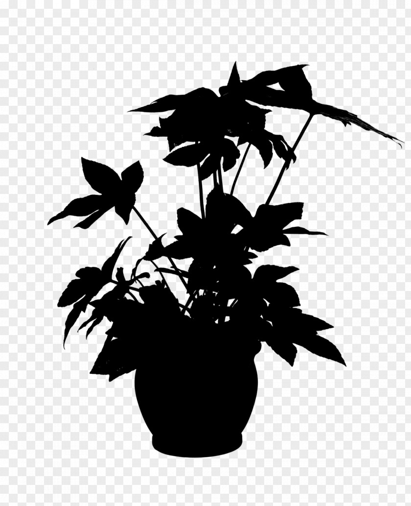 Flowering Plant Silhouette Leaf Plants PNG