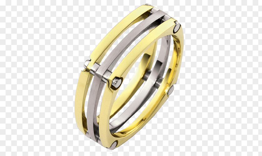 Ring Wedding Silver Gold PNG