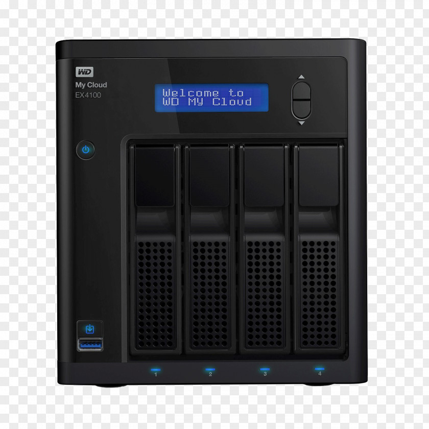 USB WD My Cloud EX4100 Network Storage Systems 3.0 Hard Drives PNG