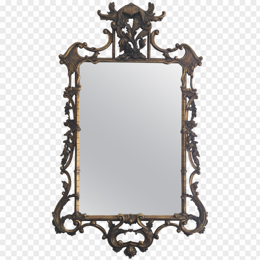 Chinese Style China Mirror Picture Frames Chippendale Beveled Glass PNG