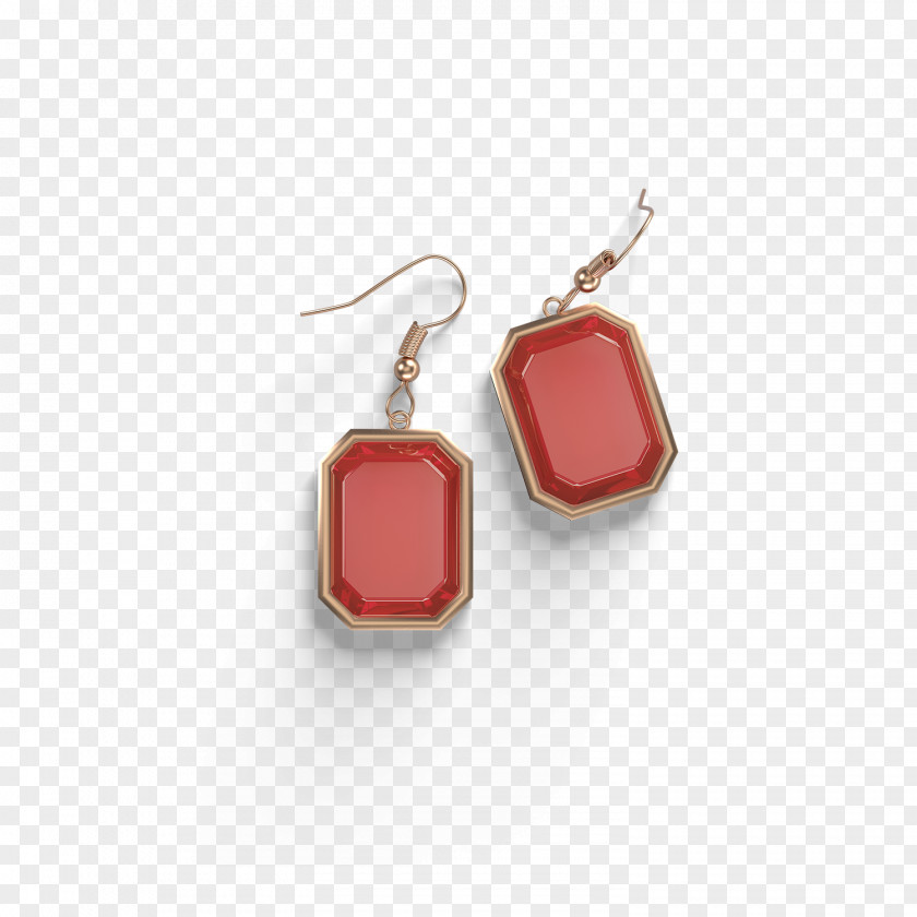 Precious Ruby Earring Gemstone Icon PNG