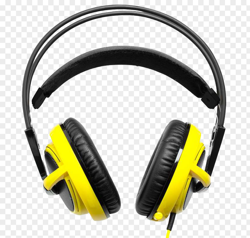 Yellow And Black Headphones Personality Dota 2 Counter-Strike Starcraft II Microphone PNG
