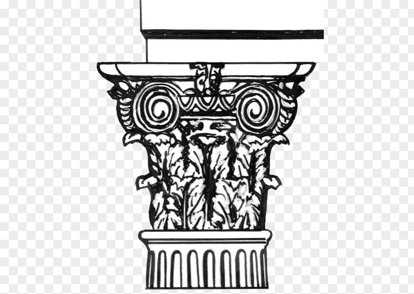 Column Corinthian Order Composite Capital Classical Tuscan PNG