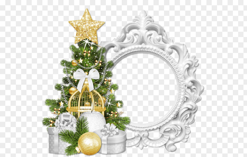 Mall Decoration Christmas Tree Card PNG