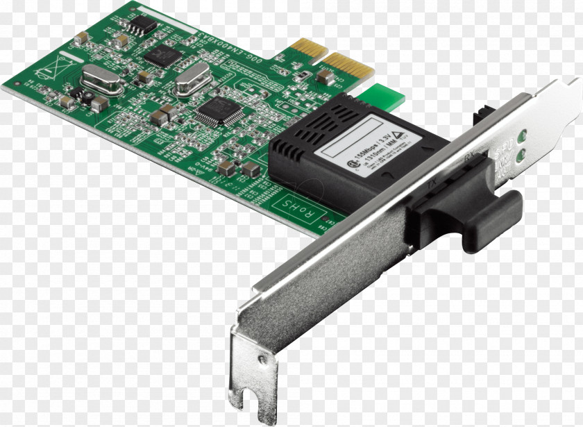PCI Express Network Cards & Adapters Conventional Fibre Channel Optical Fiber PNG
