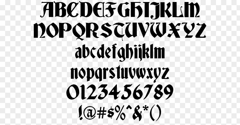 Script Typeface Blackletter Cloister Font PNG