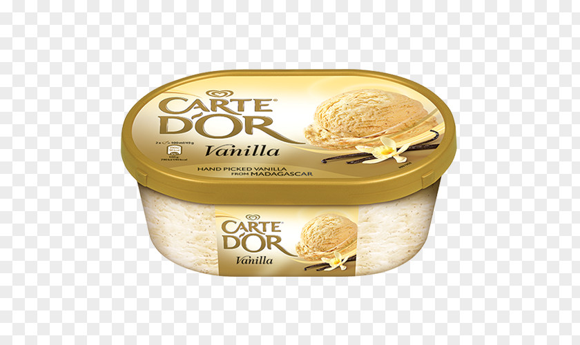 Vanilla Pod Ice Cream Milk Sorbet Carte D'Or Flat-leaved PNG