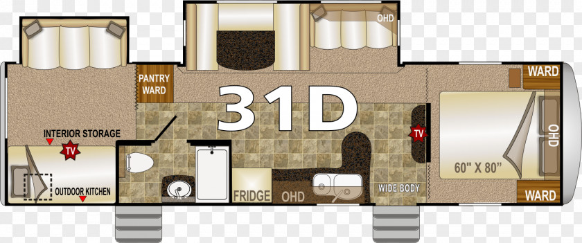 Arctic Fox Floor Plan Campervans Trailer Image PNG