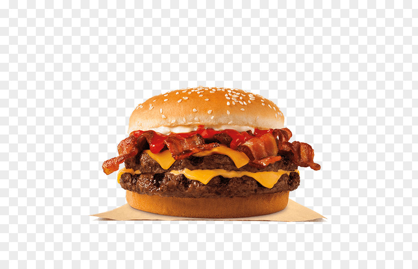 Bacon Whopper Hamburger Barbecue Fast Food PNG