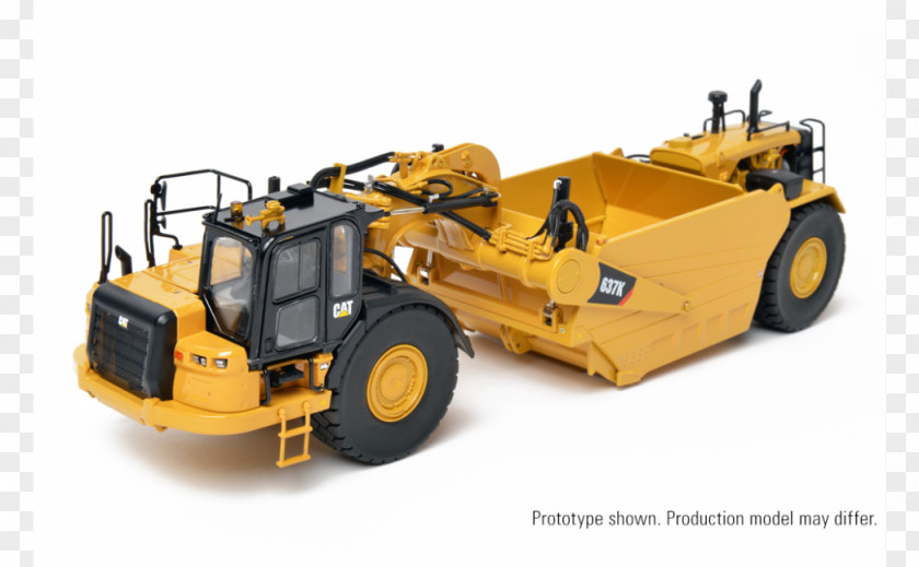 Bulldozer Caterpillar Inc. Wheel Tractor-scraper Heavy Machinery Loader 1:48 Scale PNG