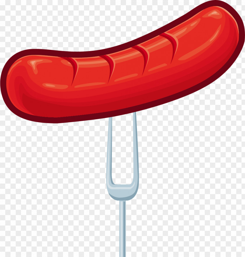 Hand Painted Red Hot Dog Sausage U70e4u9999u80a0 PNG