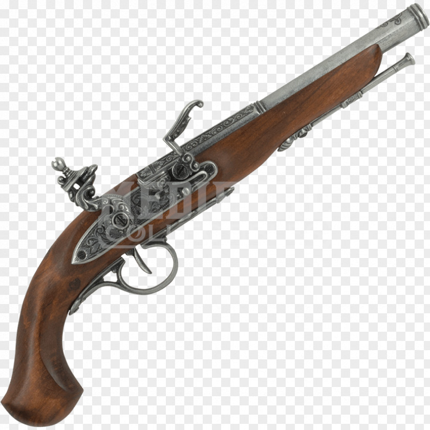Handgun Flintlock Firearm Duelling Pistol PNG