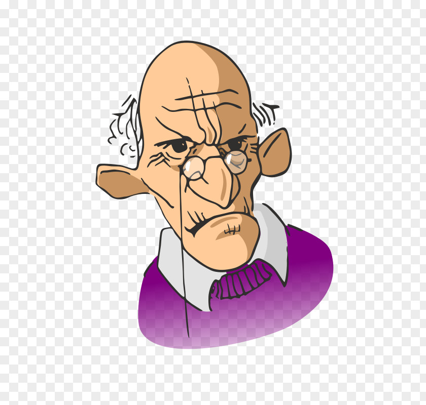 OLD MAN Cartoon Man Clip Art PNG