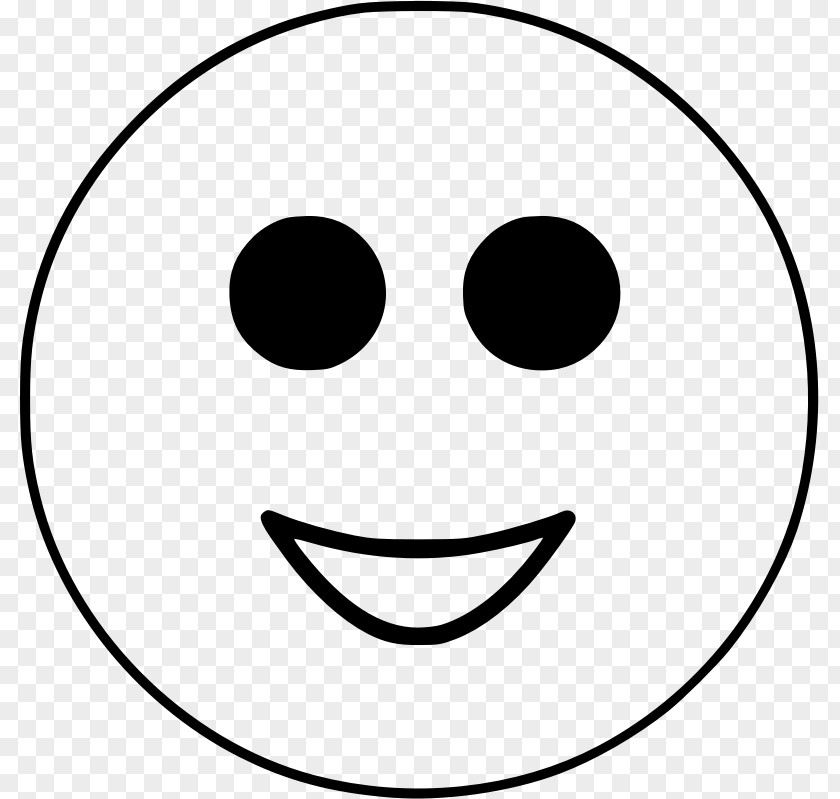 Smiley Black And White Clip Art PNG