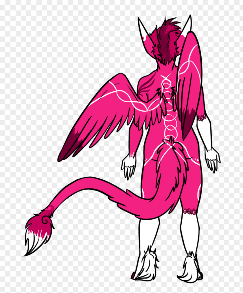 Demon Pink M Muscle Clip Art PNG