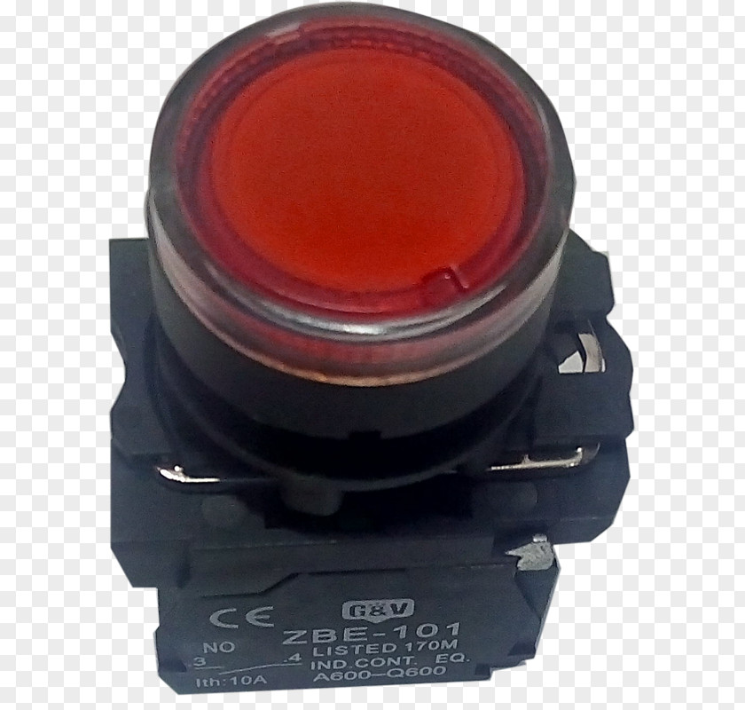 Light Push-button Electronic Component Light-emitting Diode Contactor Plastic PNG