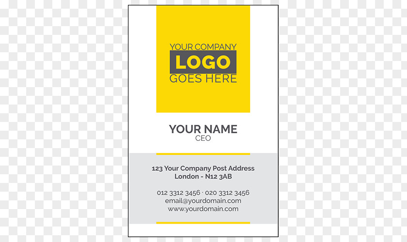 Single Sided Business Card Solution Brand Font Line PNG