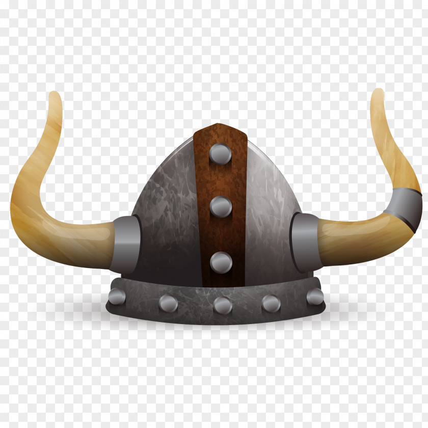 Creative Viking Helmet Vector Material Vecteur PNG