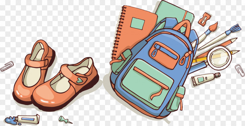 Laptop Bags Shoes Poster Material School PNG