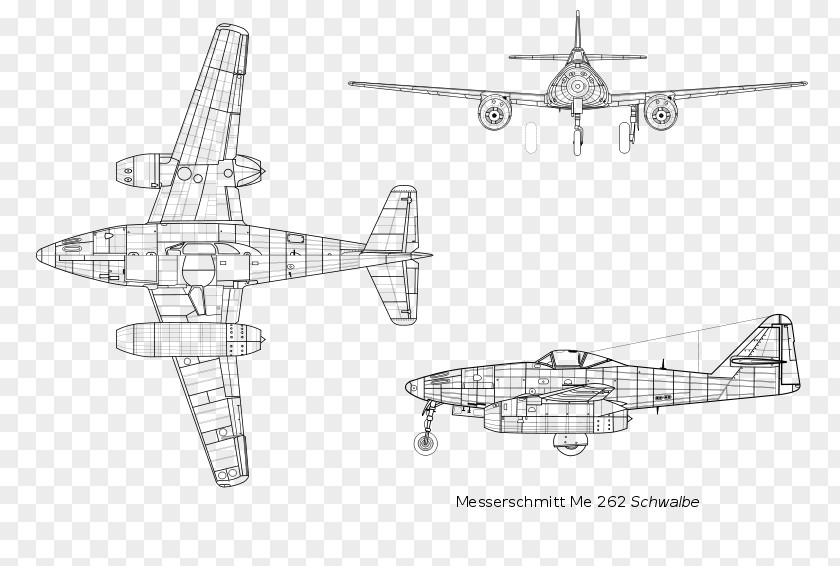 Airplane Messerschmitt Me 262 The Me-262 Fighter Aircraft PNG