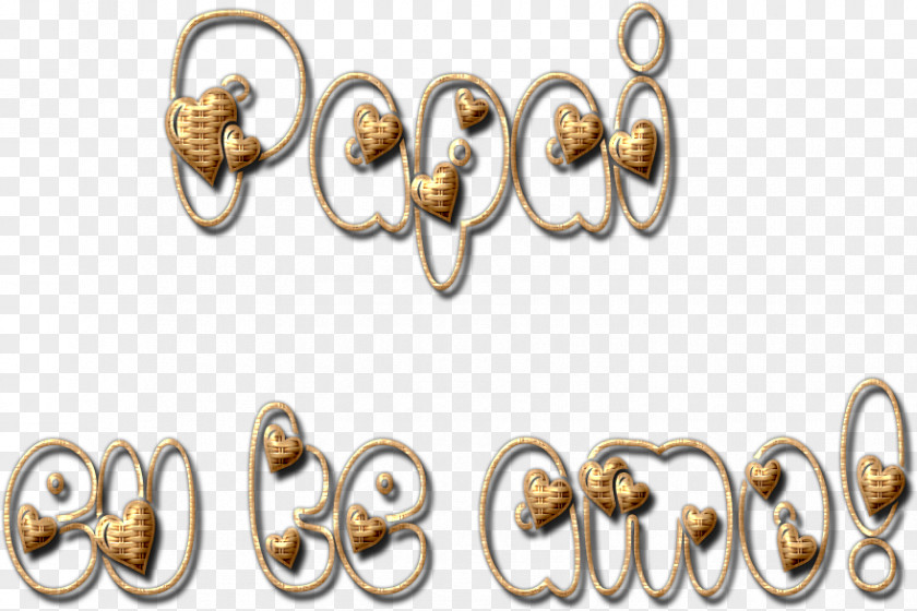 Gold Material 01504 Body Jewellery Font PNG