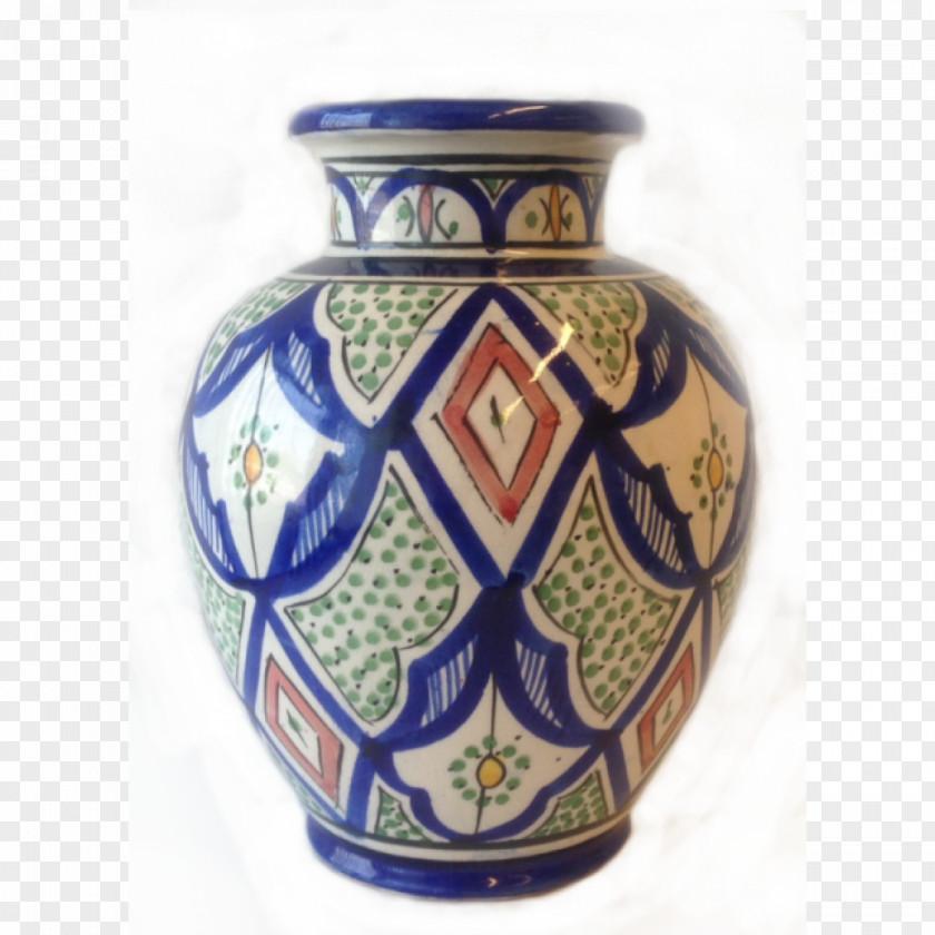 Vase Ceramic Pottery Cobalt Blue Urn PNG